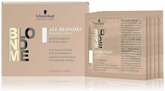Schwarzkopf All Blondes Detox Mască De Păr Pentru Păstrarea Culorii Cu Keratină 25gr