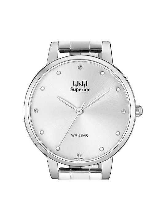 Q&Q Watch with Silver Metal Bracelet