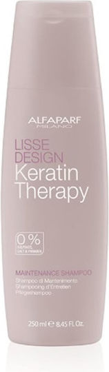 Alfaparf Milano Lisse Design Therapy Maintenance Shampoos Reconstruction/Nourishment & Smoothing for Fragile, Αντι-Θραύση Hair 250ml