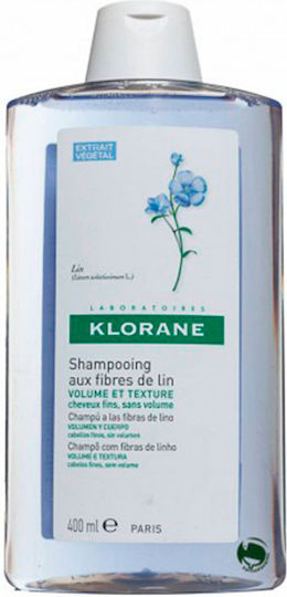 Klorane Linum Σαμπουάν Όγκου για Εύθραυστα Μαλλιά 400ml