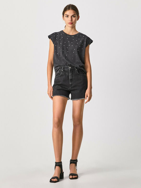 Rachel Women's Jean Shorts Black