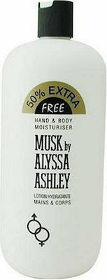 Alyssa Ashley Musk Hand & Body Moisturiser Feuchtigkeitsspendende Lotion Körper 500ml