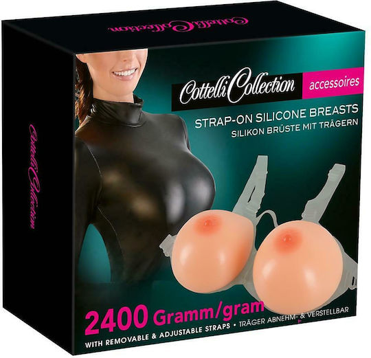 Cottelli Collection Силиконови Push-up Прикрепящи Се Гърди Секси Аксесоари 2 x 1200 g