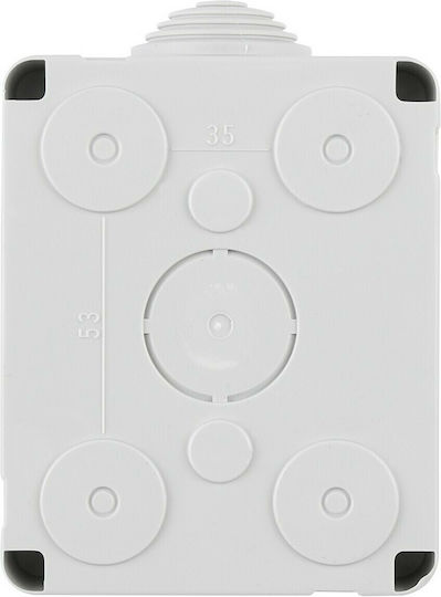 Vimar Plana Surface Mounted Electrical Box IP40 in Gray Color