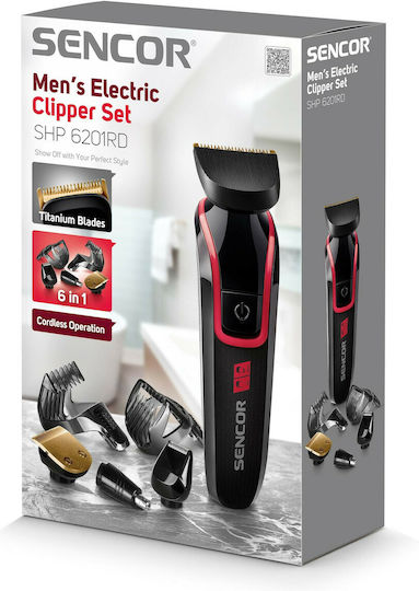 Sencor Set Rechargeable Hair Clipper Black SHP 6201RD