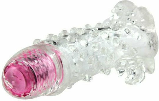 Baile Brave Man III Sensor Extension Extensie Penis cu Vibratie Transparent 18cm