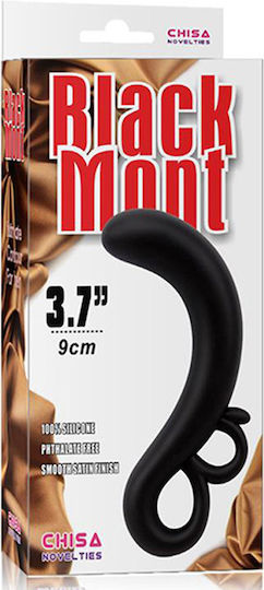 Chisa Novelties Two-Finger G-Spot Дилдо Черен 14.2см