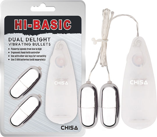 Chisa Novelties Dual Delight Vibrator Vibrator Egg White