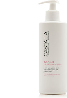 Castalia Gel Καθαρισμού Sensial Face and Body Emolient για Ευαίσθητες Επιδερμίδες 300ml