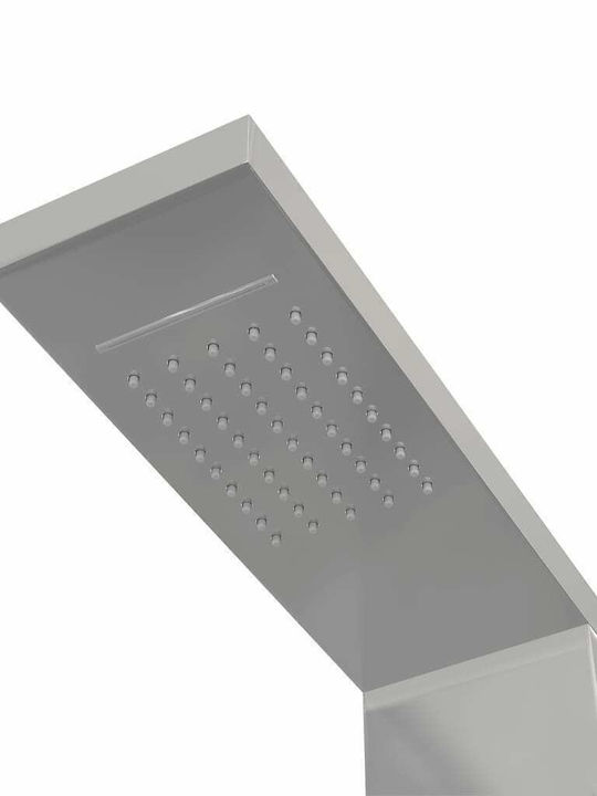 vidaXL Hydromassage Column 114cm Silver
