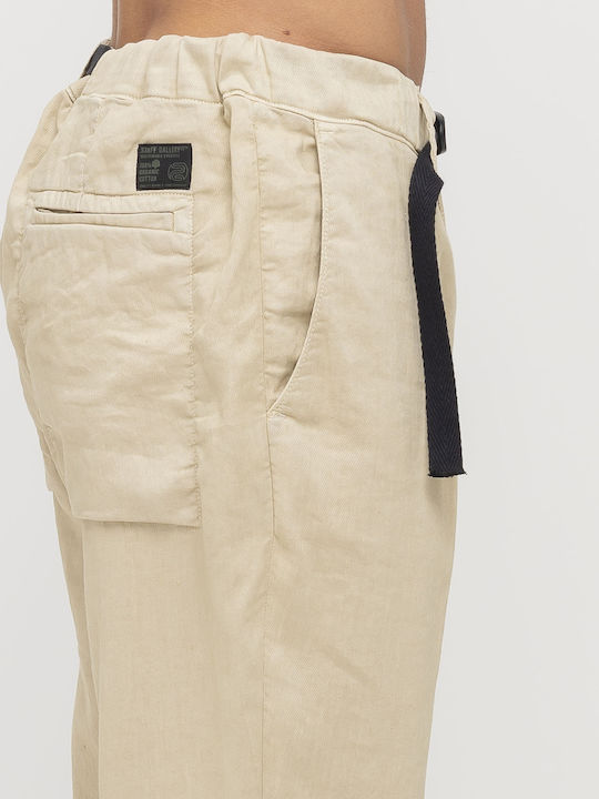 Culton Παντελόνι Chino σε Tapered Γραμμή Μπεζ