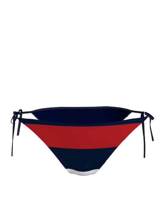 Bikini Slip with Ties Navy Blue
