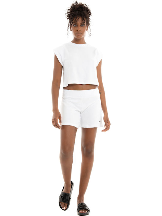 Kendall + Kylie Γυναικείο Τοπ Παραλίας Off White