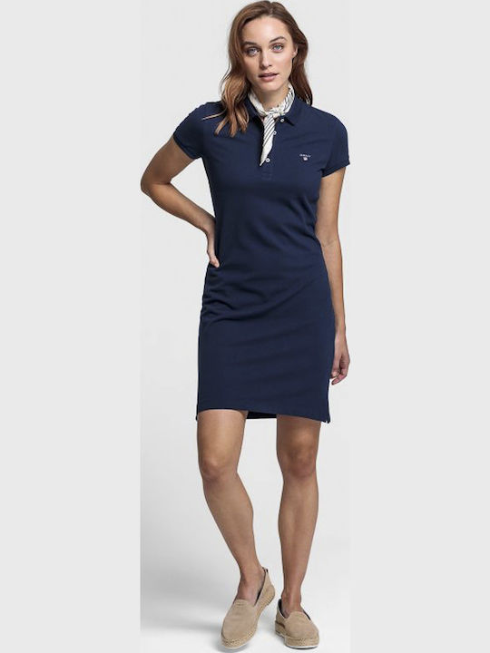 Summer Mini Dress Navy Blue