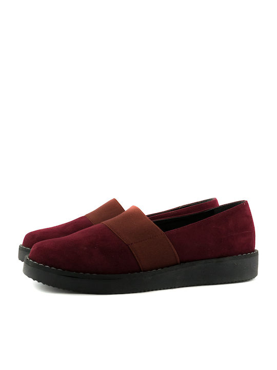 Juliet Damen Slip-Ons Burgundisch