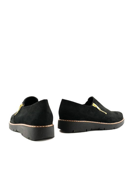 Damen Slip-Ons Total Schwarz