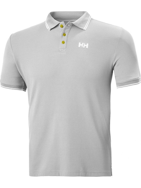 Kos Polo Short Sleeve Blouse Grey Fog