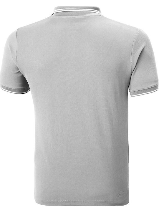 Kos Polo Short Sleeve Blouse Grey Fog