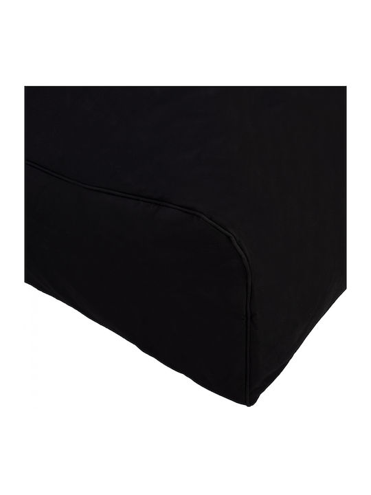 Sitzsack Liegestuhl Wasserdicht Bloom Schwarze 106x70x61cm