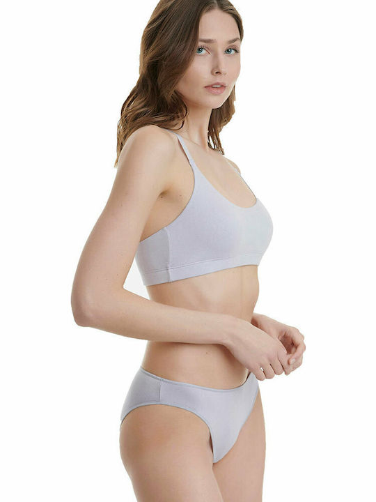 Brief Bamboo Women's Slip 2Pack Blue Raf/Lilac
