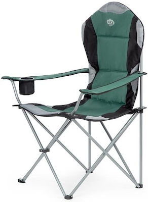 Nils NC3080 Καρέκλα Παραλίας με Μεταλλικό Σκελετό σε Πράσινο Χρώμα