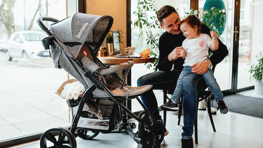 Lionelo Annet Plus Baby Stroller Suitable for Newborn Gray 10.36kg