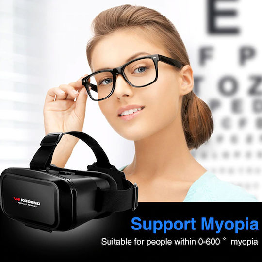 Kodeng G06EA VR Headset for Mobile from 4" to 7" with Gamepad