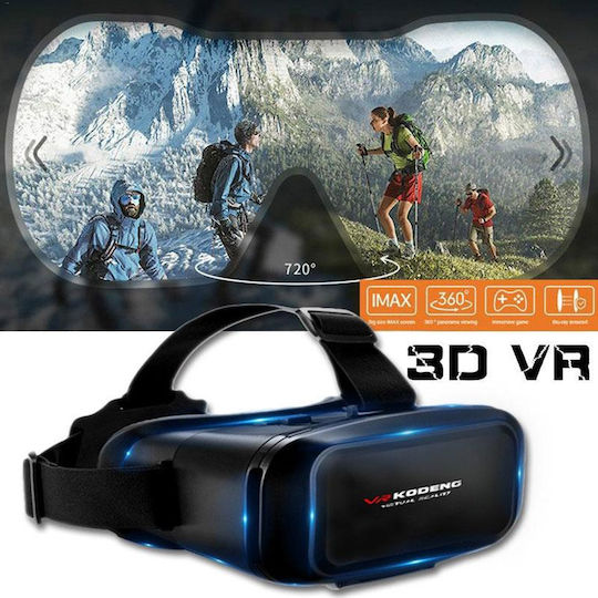 Kodeng G06EA VR Headset for Mobile from 4" to 7" with Gamepad