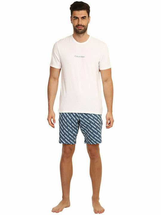 Calvin Klein Men's Summer Pajamas Set White