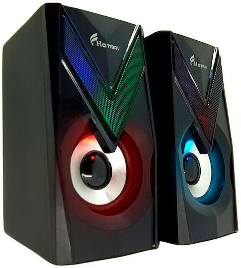 HT-122 Компютърни тонколони 2.0 с мощност 2.5W в Черен цвят