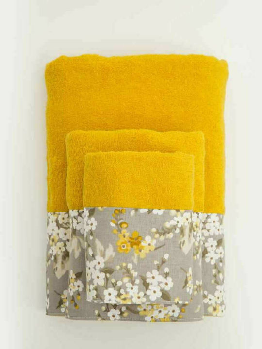 Borea 2pc Bath Towel Set Lilybelle Mustard