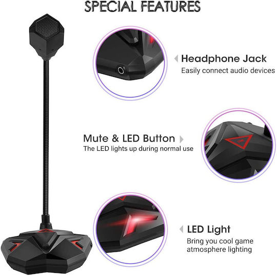 Eivotor Gaming Ustream USB Microfon USB Gooseneck