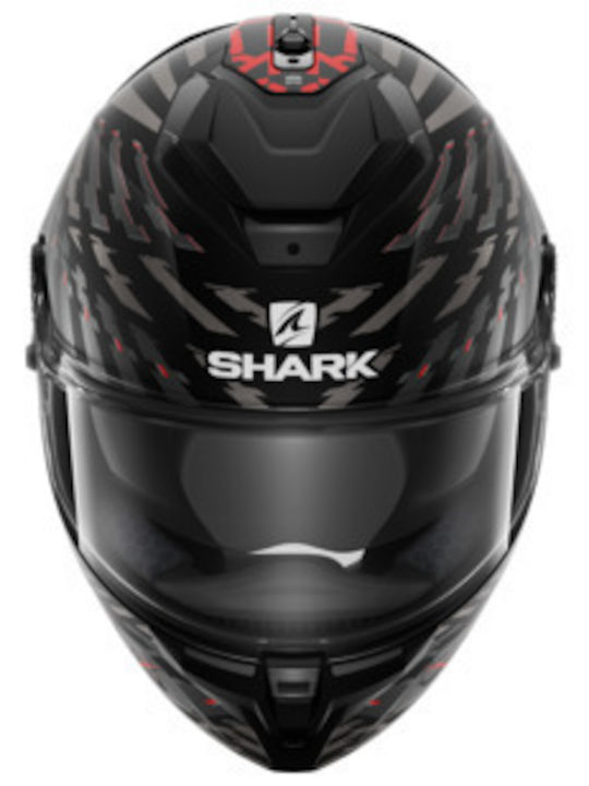 Shark Spartan GT Full Face Helmet with Pinlock and Sun Visor ECE 22.05 1550gr Black/Grey/Red Matt