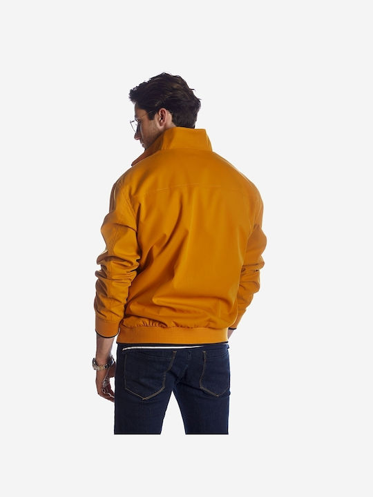 Sogo Men's Bomber Jacket Windproof Mustard