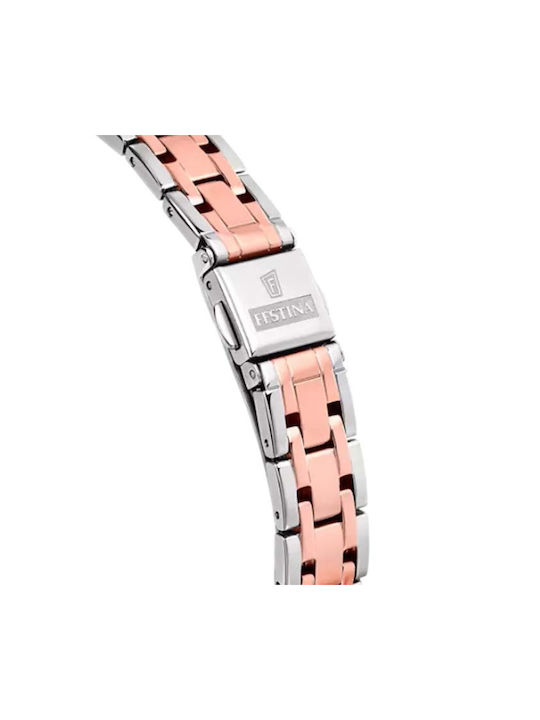 Festina Watch with Metal Bracelet Silver / Rose Gold