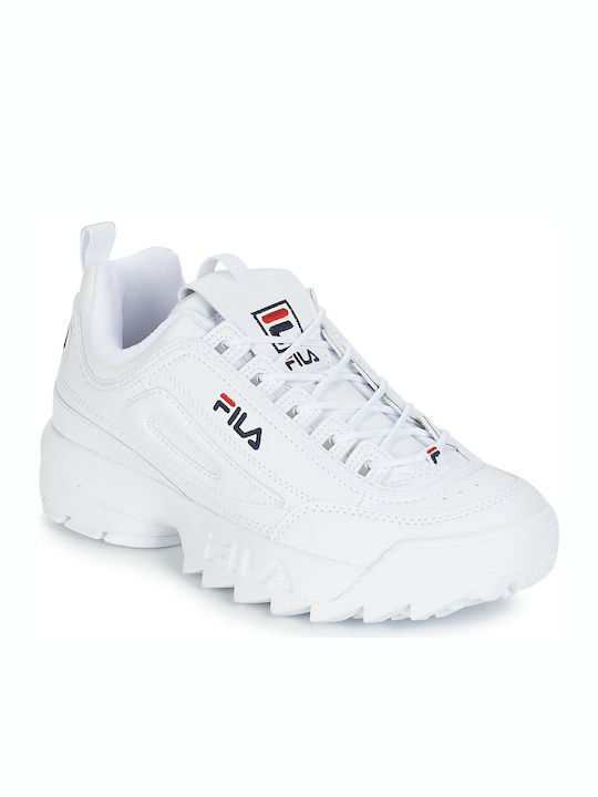 Fila Disruptor Low Ανδρικά Chunky Sneakers Λευκά 1010262-1FG