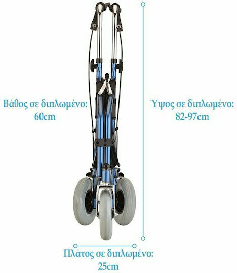 Science Medical & Healthcare Supply Faltbar Rollator Gehwagen Aluminium Blau
