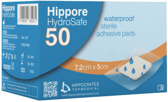 Hippocrates Topmedical Hippore Hydrosafe Waterproof & Sterilized Plasters 50pcs