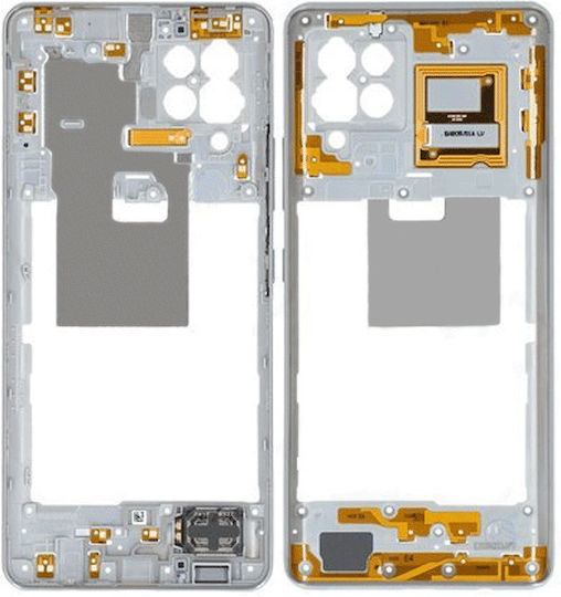 Μεσαίο Πλαίσιο Λευκό για Galaxy A42