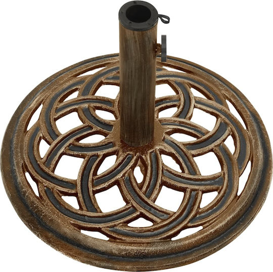 vidaXL Umbrella Stand made of Cast Iron Coffee 44x44x31cm