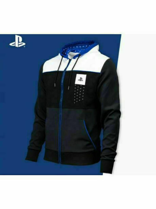 Numskull PlayStation Japanese Inspired Φούτερ Ζακέτα με Κουκούλα σε Μαύρο χρώμα