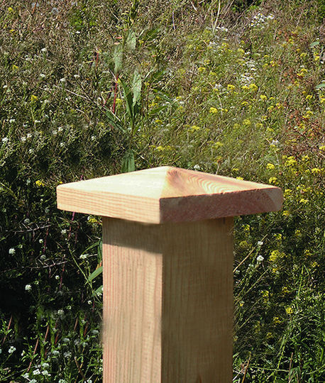 Showood Kappe für Gartenboden aus Holz 7x7cm 1Stück