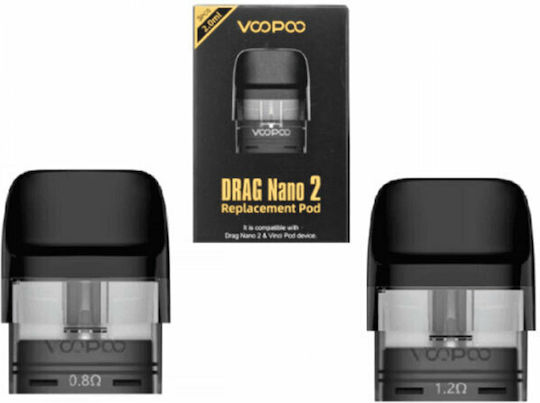 Voopoo Drag Nano 2 Резервен Pod в Transparent цвят 2мл със Съпротивление 0.8ohm 1бр