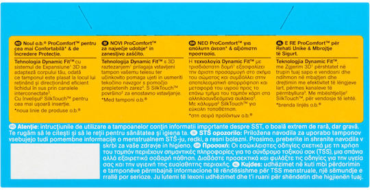 O.B. Ταμπόν ProComfort Dynamic Fit για Κανονική Ροή 16τμχ