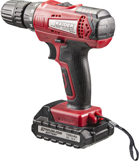 Raider 030163 Mașină de găurit cu acumulator 12V 2x1.5Ah