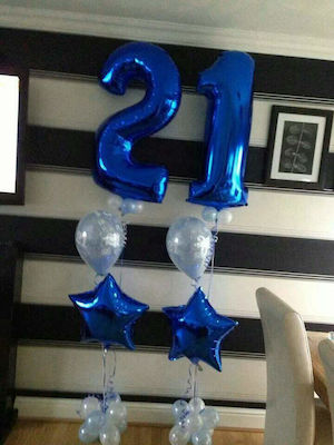 Balloon Foil Jumbo Number Blue 101.6cm