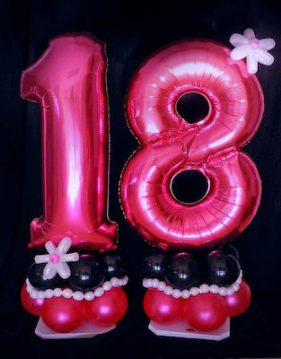 Balloon Foil Jumbo Number 7 Pink 101.6cm Fuchsia