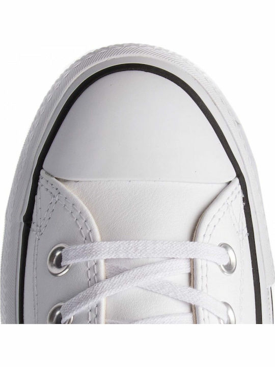 Chuck Taylor All Star Lift Clean Low Top Flatforms Sneakers White / Black
