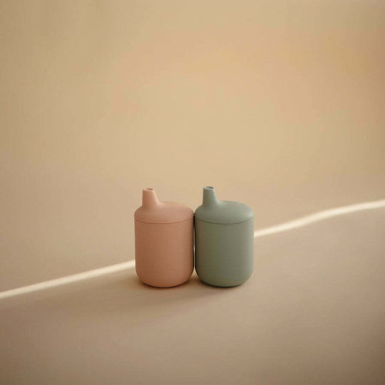 Mushie Бебешка чаша Sippy Cup от силикон Розов за 6m+m+