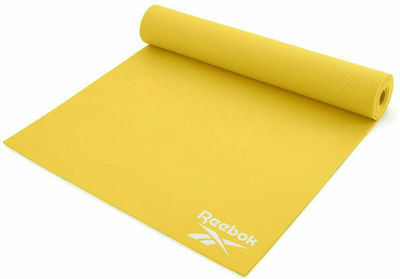 Reebok Στρώμα Γυμναστικής Yoga/Pilates Κίτρινο (173x61x0.4cm)